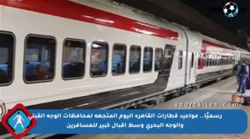 رسميًا.. مواعيد قطارات القاهرة اليوم المتجهة لمحافظات الوجه القبلي والوجه البحري وسط إقبال كبير للمسافرين